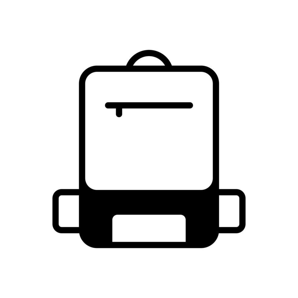 sac à dos icône symbole vecteur modèle