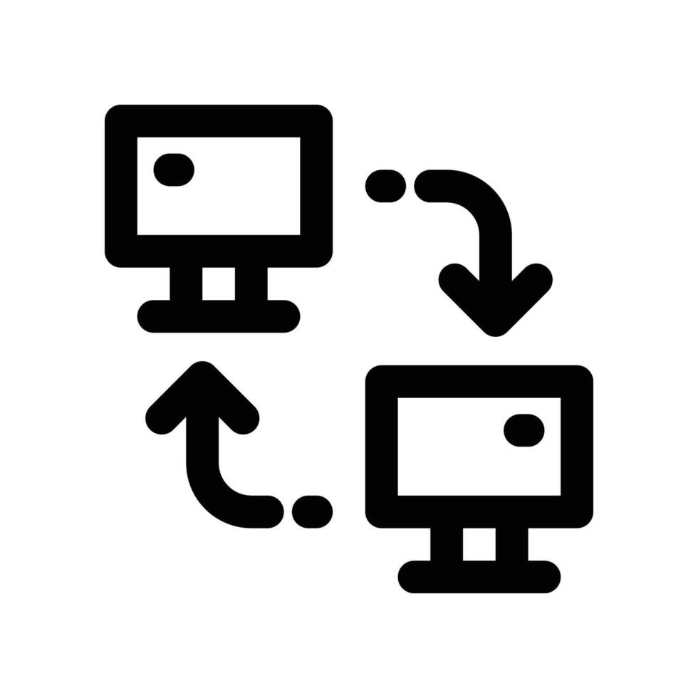local réseau icône. vecteur ligne icône pour votre site Internet, mobile, présentation, et logo conception.