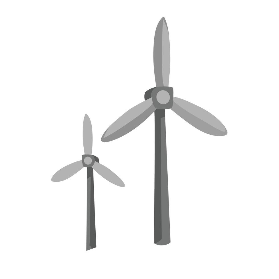 vecteur vent turbine concept illustration sur blanc