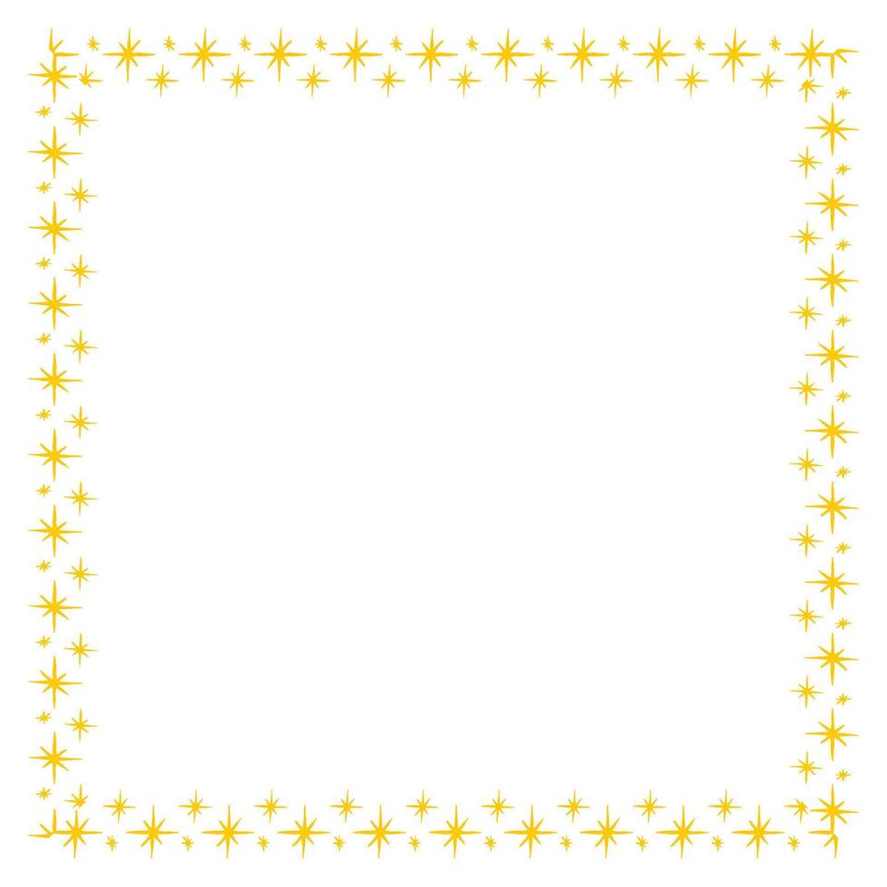 vecteur frontière Cadre avec étoile sur blanc Contexte