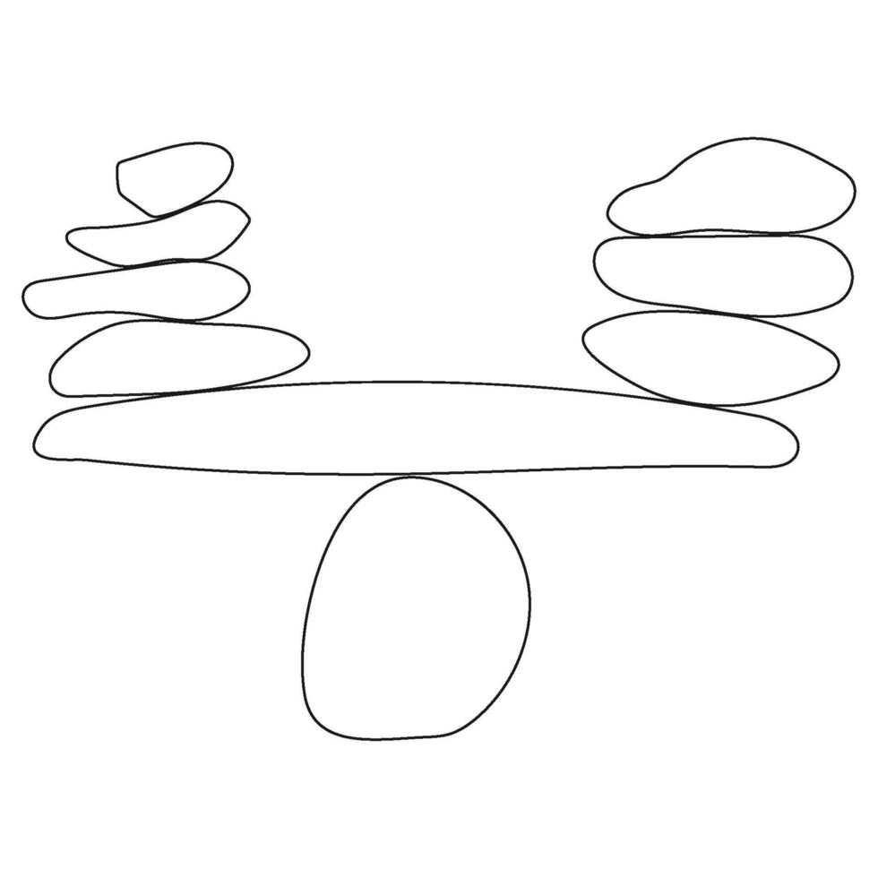 vecteur d'icône d'équilibre