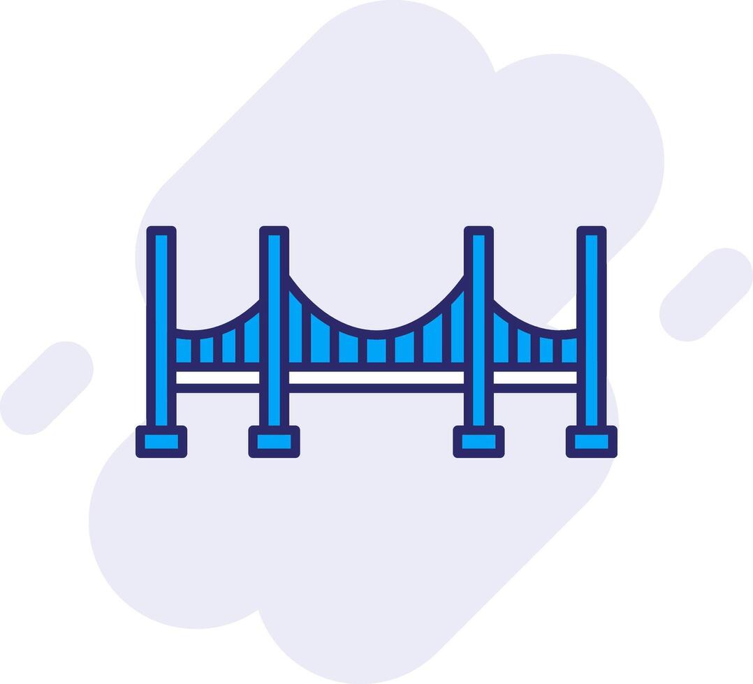 pont ligne rempli arrière-plan icône vecteur