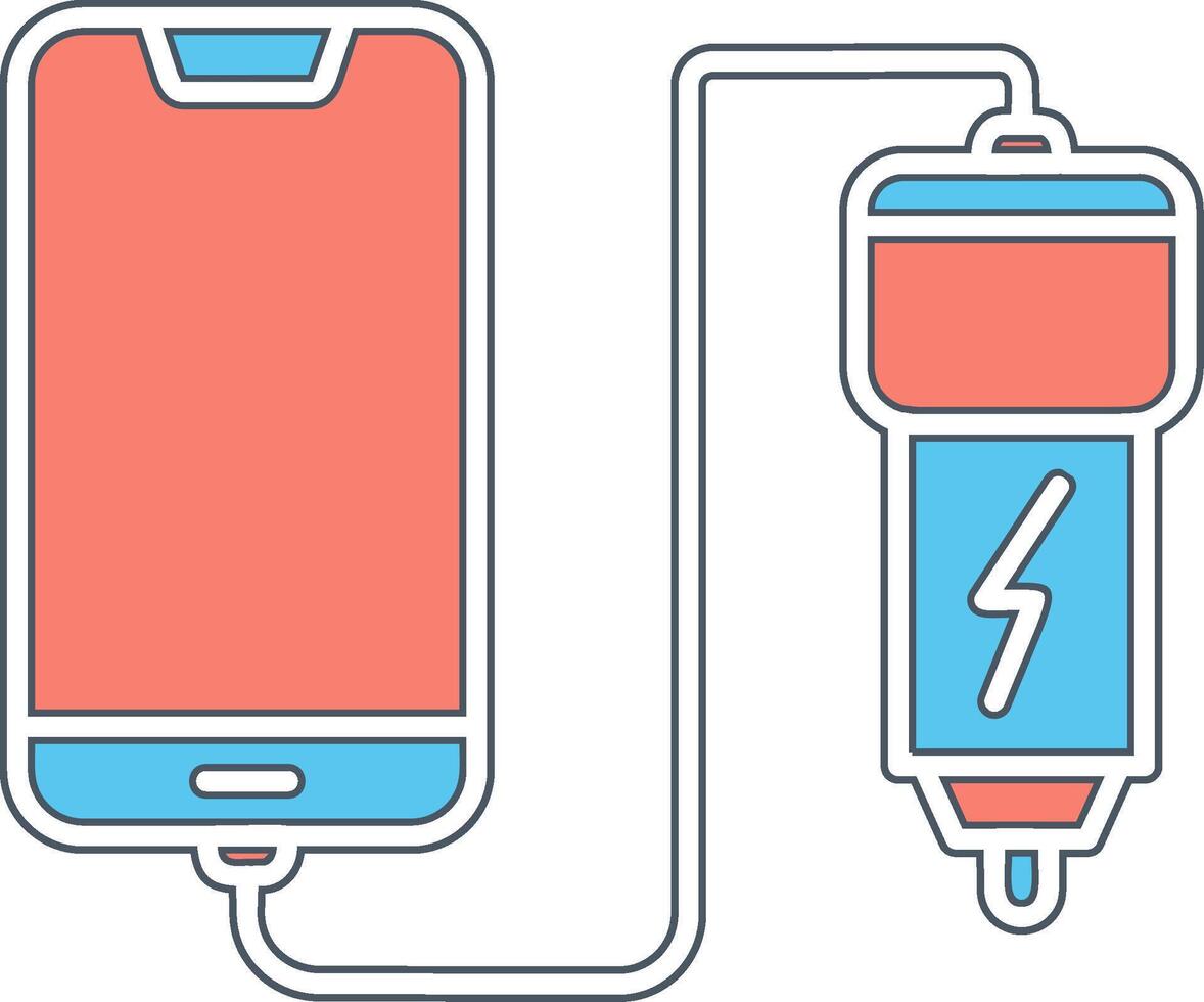 voiture téléphone mise en charge vecto icône vecteur