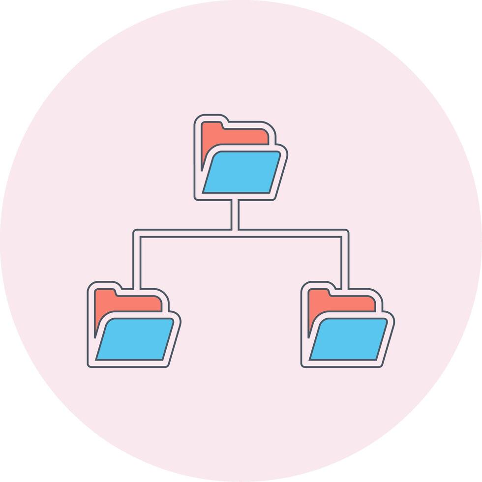 dossier Les données partage vecto icône vecteur