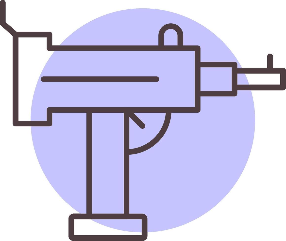 uzi ligne forme couleurs icône vecteur