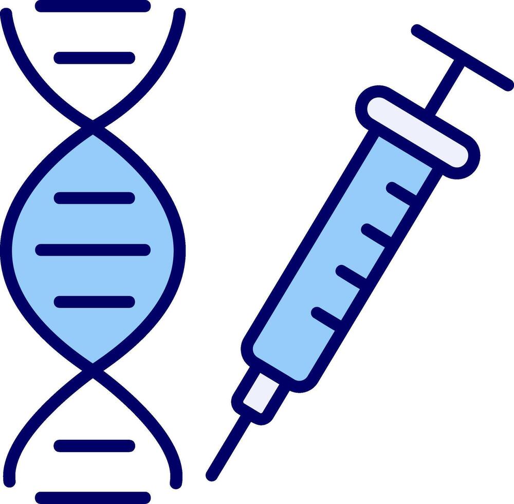 les gènes vecto icône vecteur