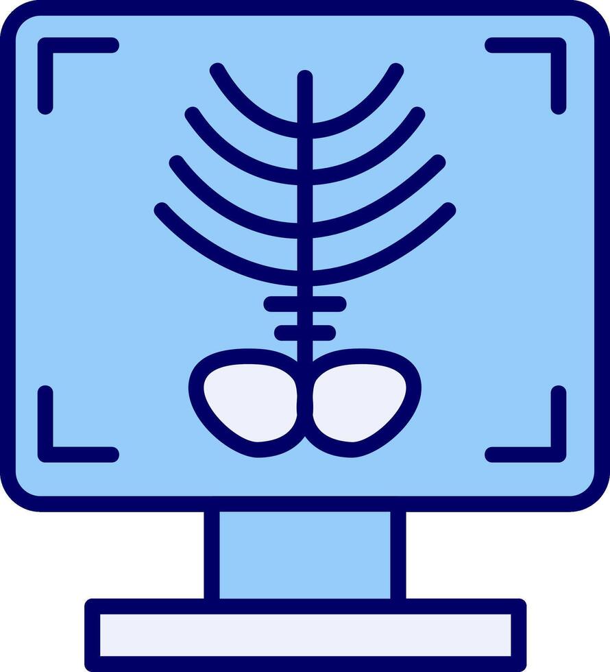 radiographie OS vecto icône vecteur