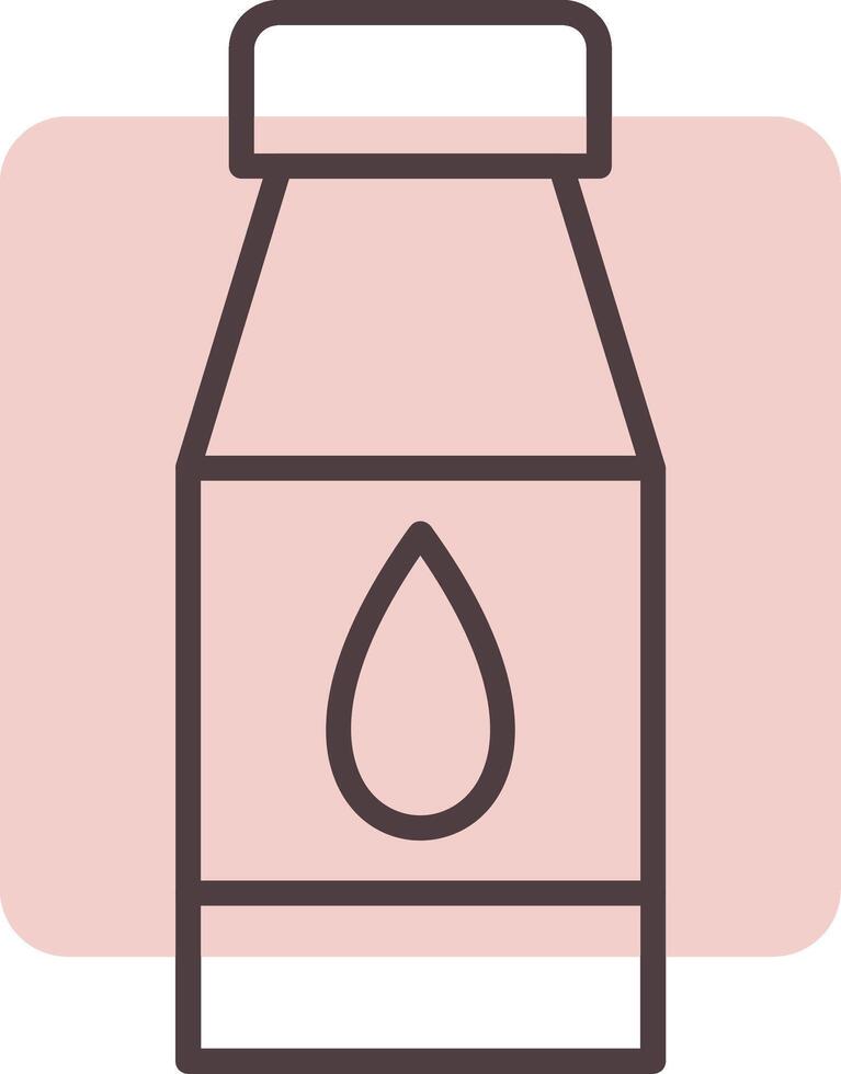 l'eau bouteilles ligne forme couleurs icône vecteur