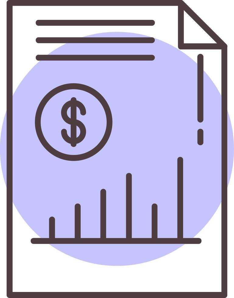 le revenu ligne forme couleurs icône vecteur