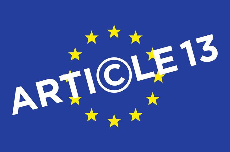 Article 13 illustration. vecteur