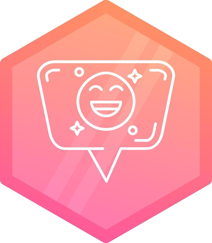 emoji pente polygone icône vecteur