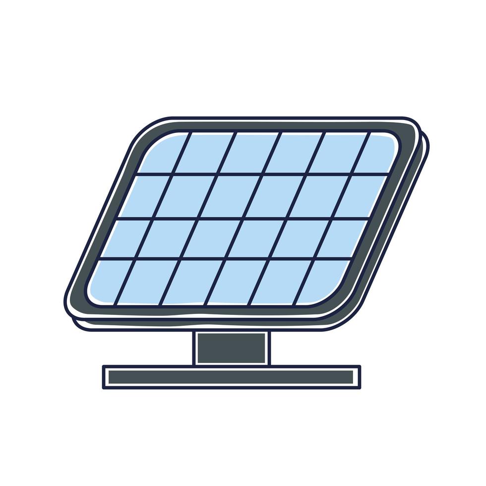 énergie des panneaux solaires vecteur