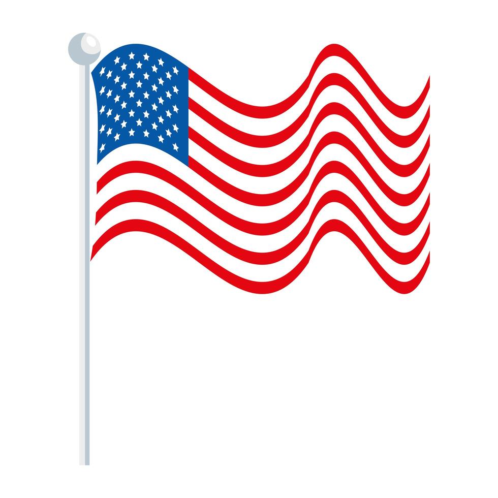 drapeau des états-unis vecteur