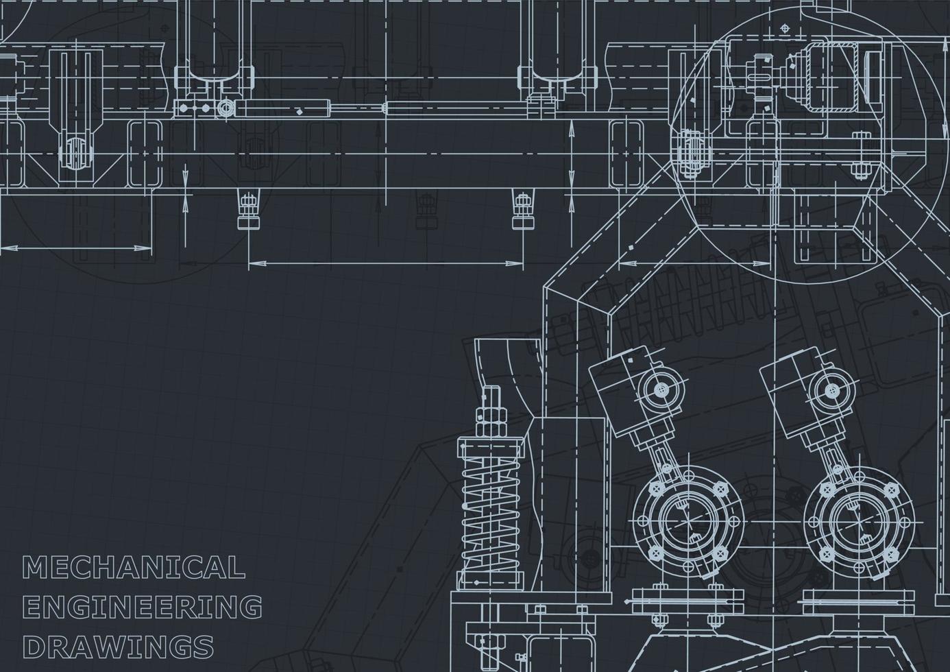 systèmes de conception assistée par ordinateur. plan. style officiel vecteur