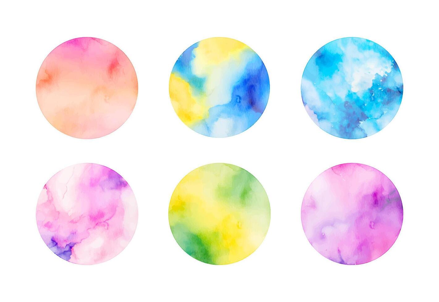 aquarelle vecteur cercle ensemble. Contexte pour titres et logos