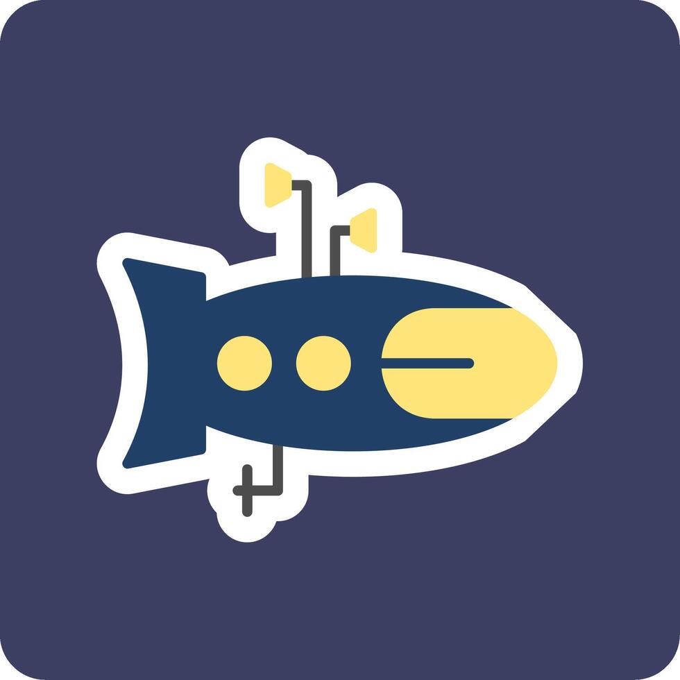 sous-marin vecto icône vecteur