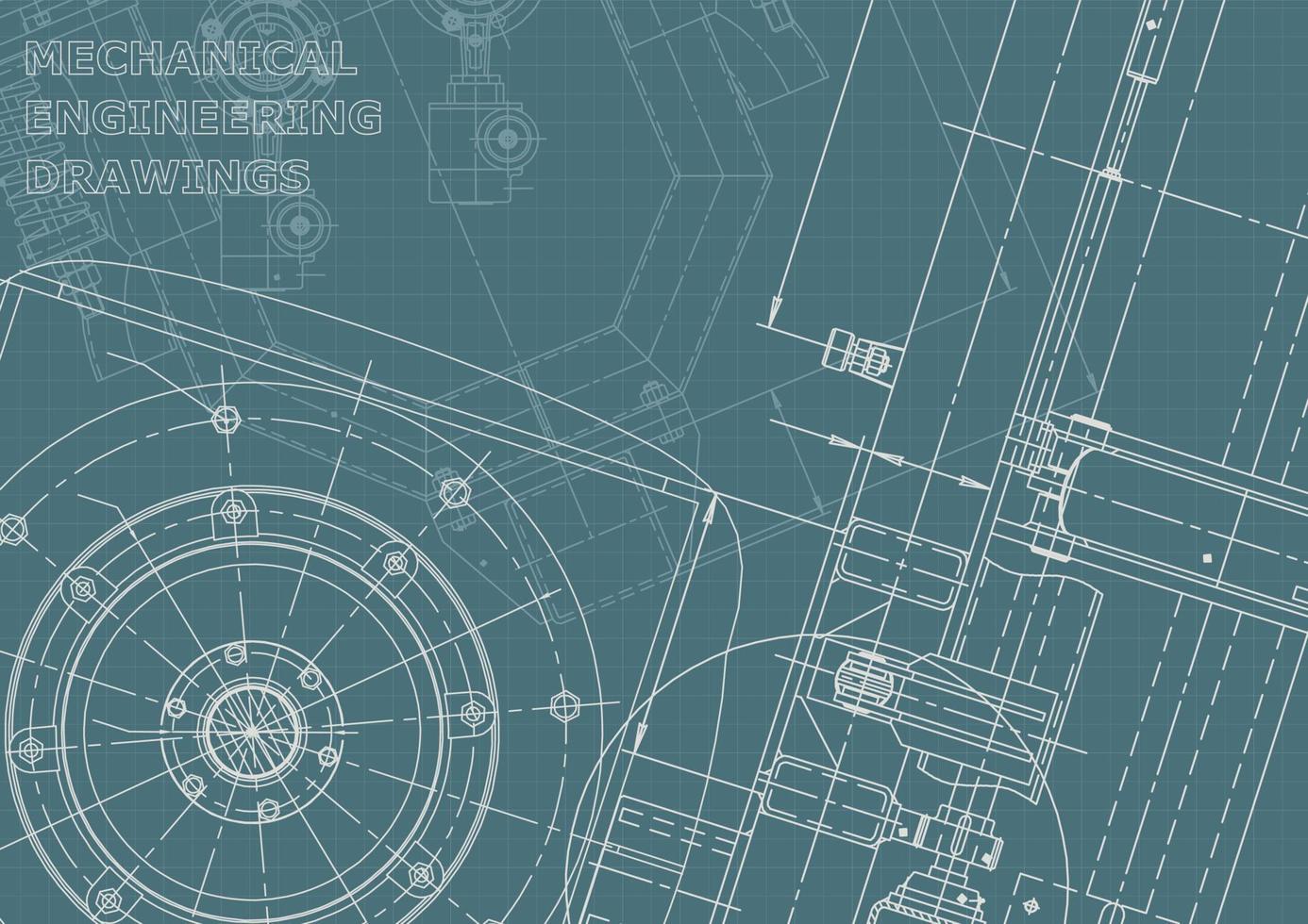 identité d'entreprise. plan. dessins d'ingénierie vectorielle vecteur