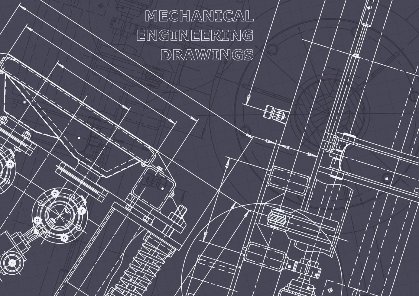 plan. dessins d'ingénierie vectorielle. fabrication d'instruments mécaniques vecteur