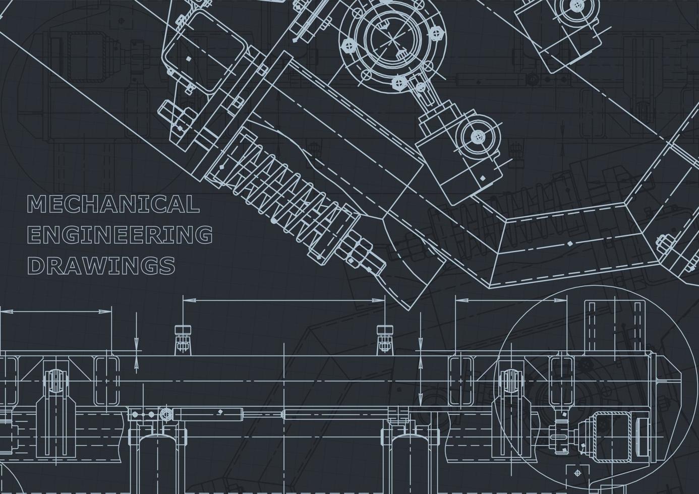 systèmes de conception assistée par ordinateur. plan. style officiel vecteur