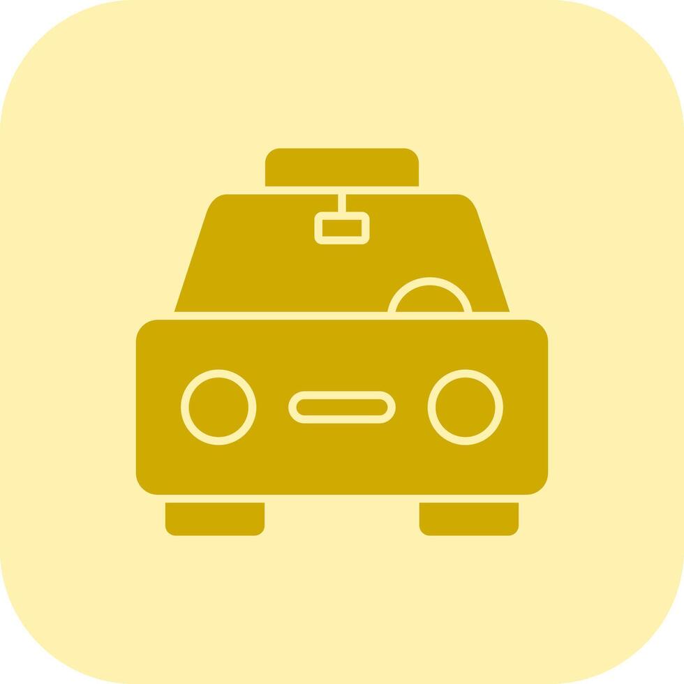 Taxi glyphe triton icône vecteur