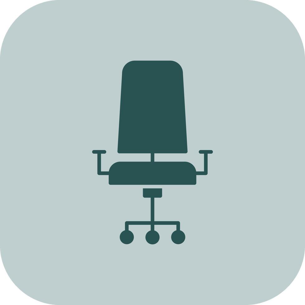 chaise glyphe triton icône vecteur