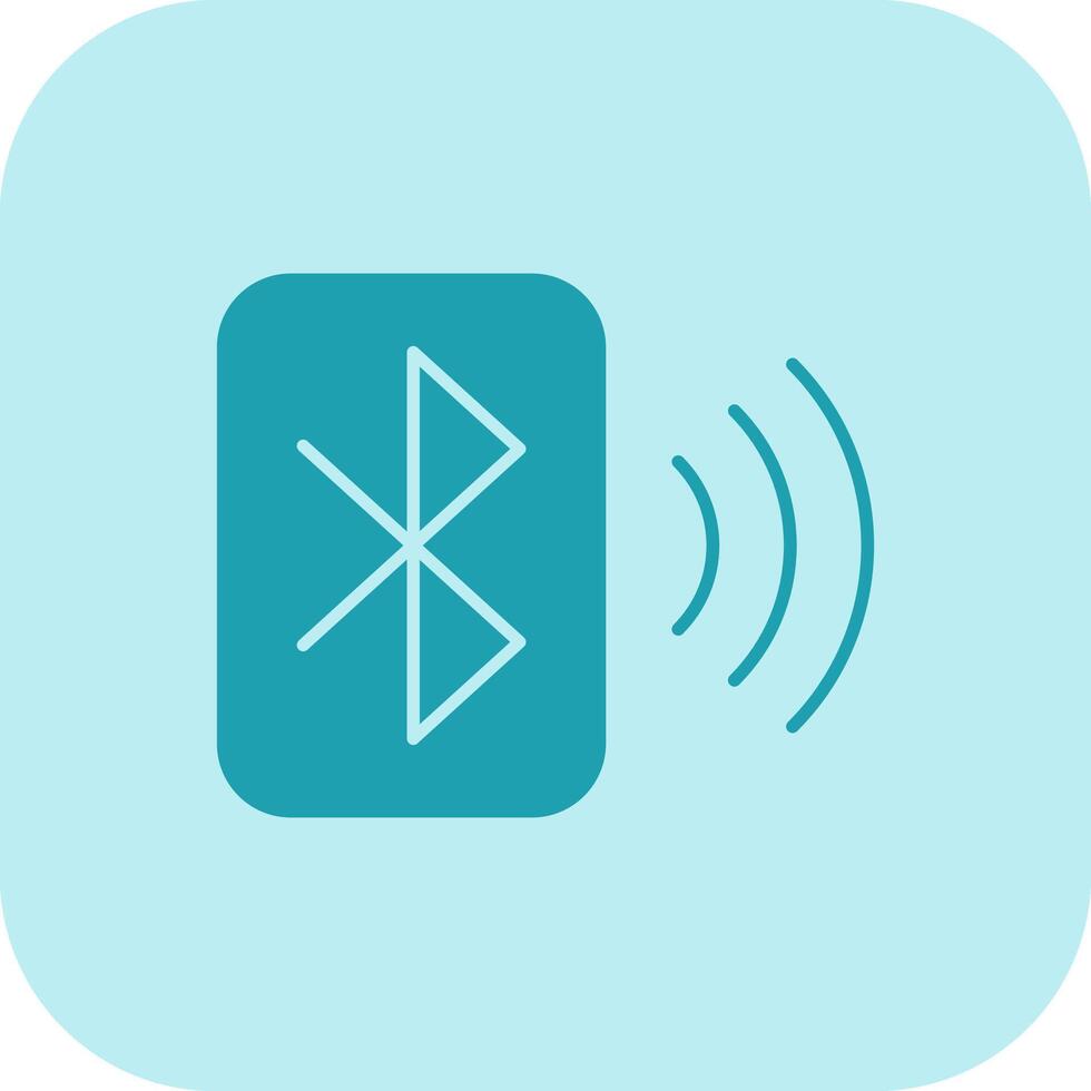 Bluetooth glyphe triton icône vecteur