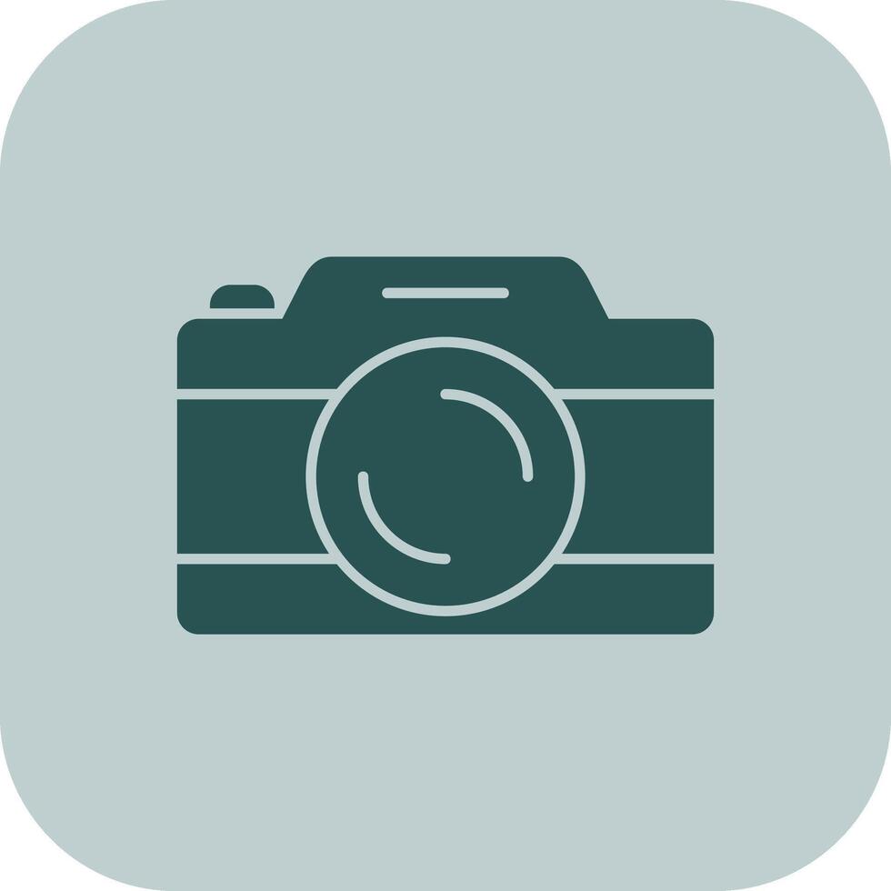 caméra glyphe triton icône vecteur