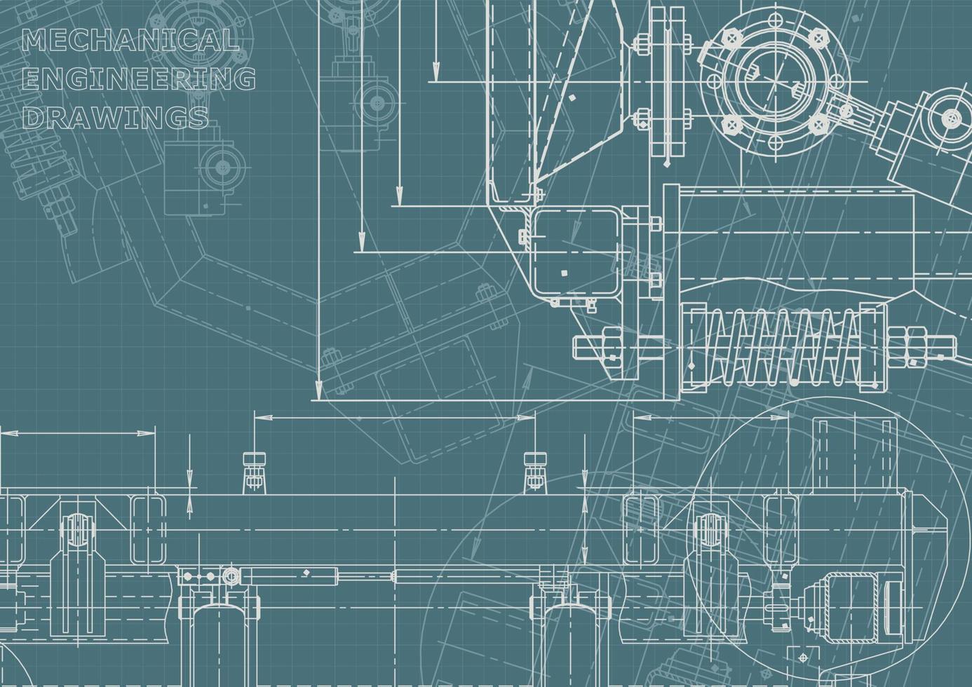 identité d'entreprise. plan. dessins d'ingénierie vectorielle vecteur