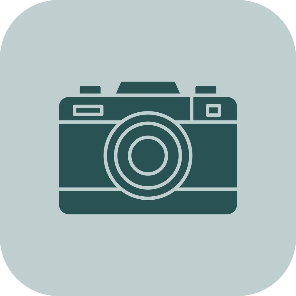 caméra glyphe triton icône vecteur