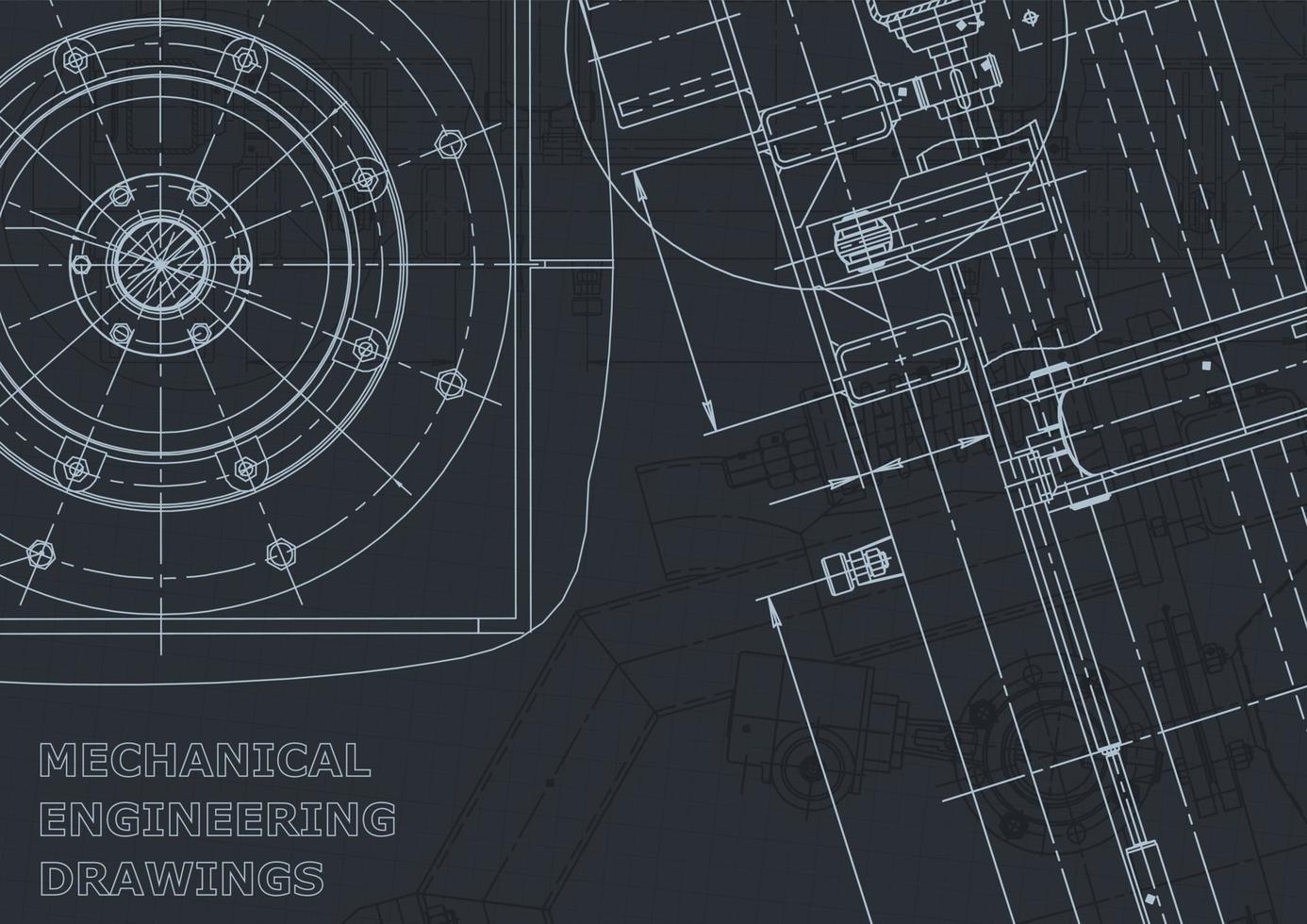 systèmes de conception assistée par ordinateur. plan. style officiel vecteur