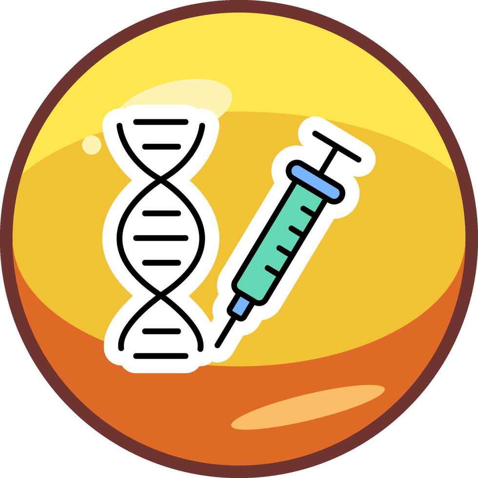 les gènes vecto icône vecteur