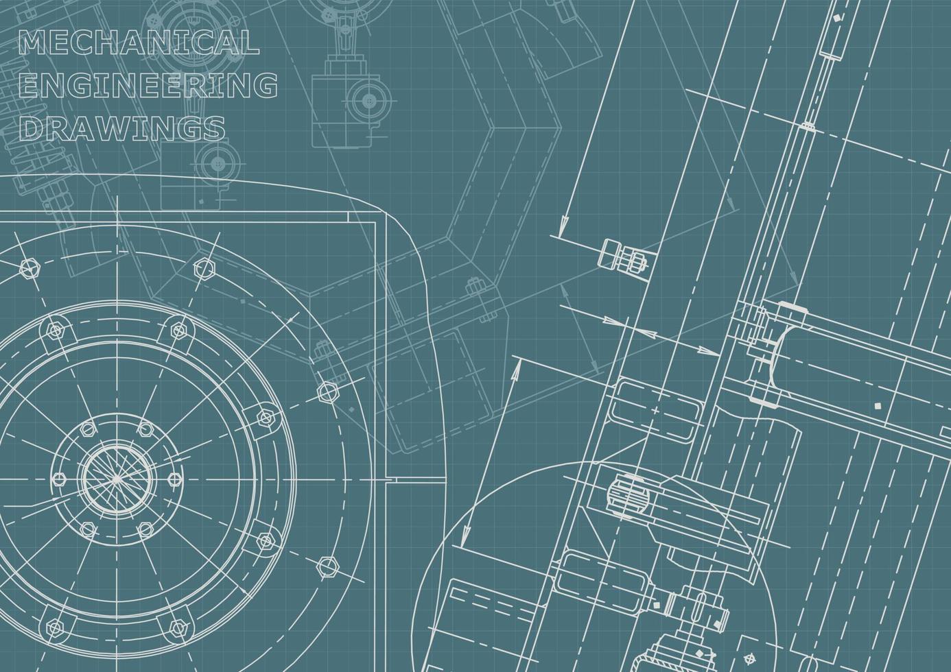 identité d'entreprise. plan. dessins d'ingénierie vectorielle vecteur