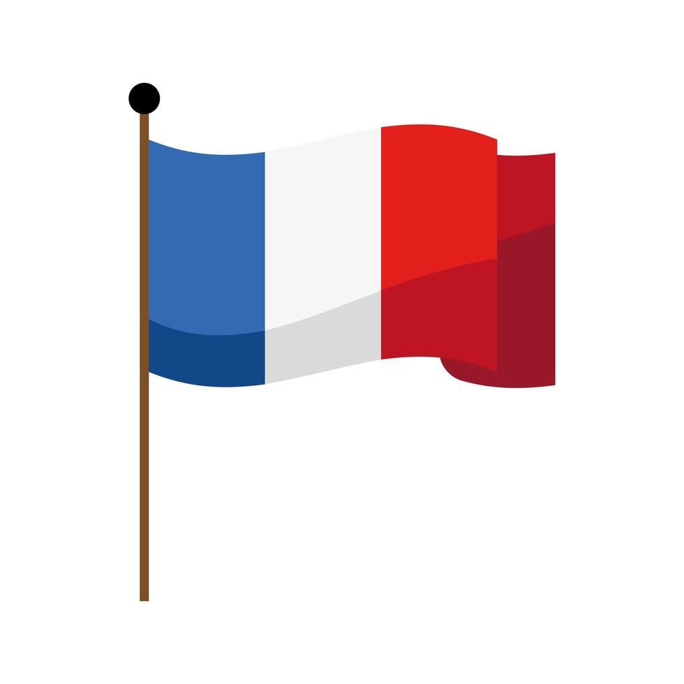 drapeau france emblème vecteur