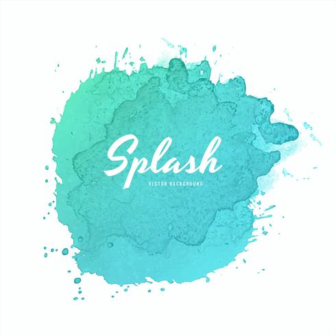 Conception de splash aquarelle coloré doux vecteur