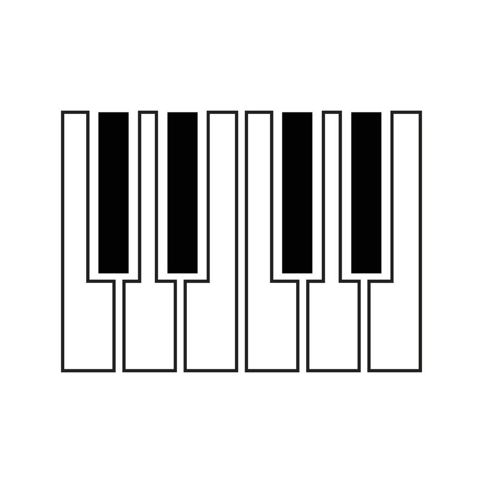 piano clés vecteur illustration, adapté pour icône, logo