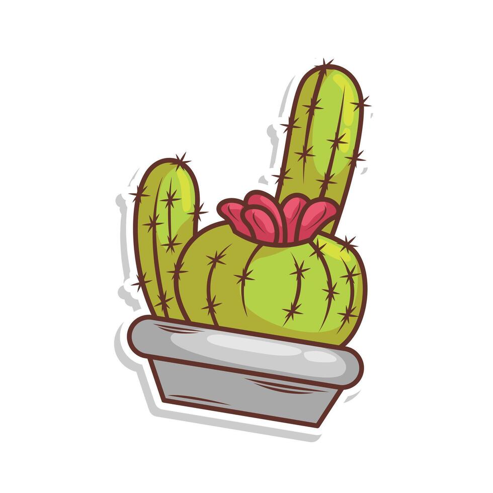 cactus dessin animé griffonnage illustration art vecteur