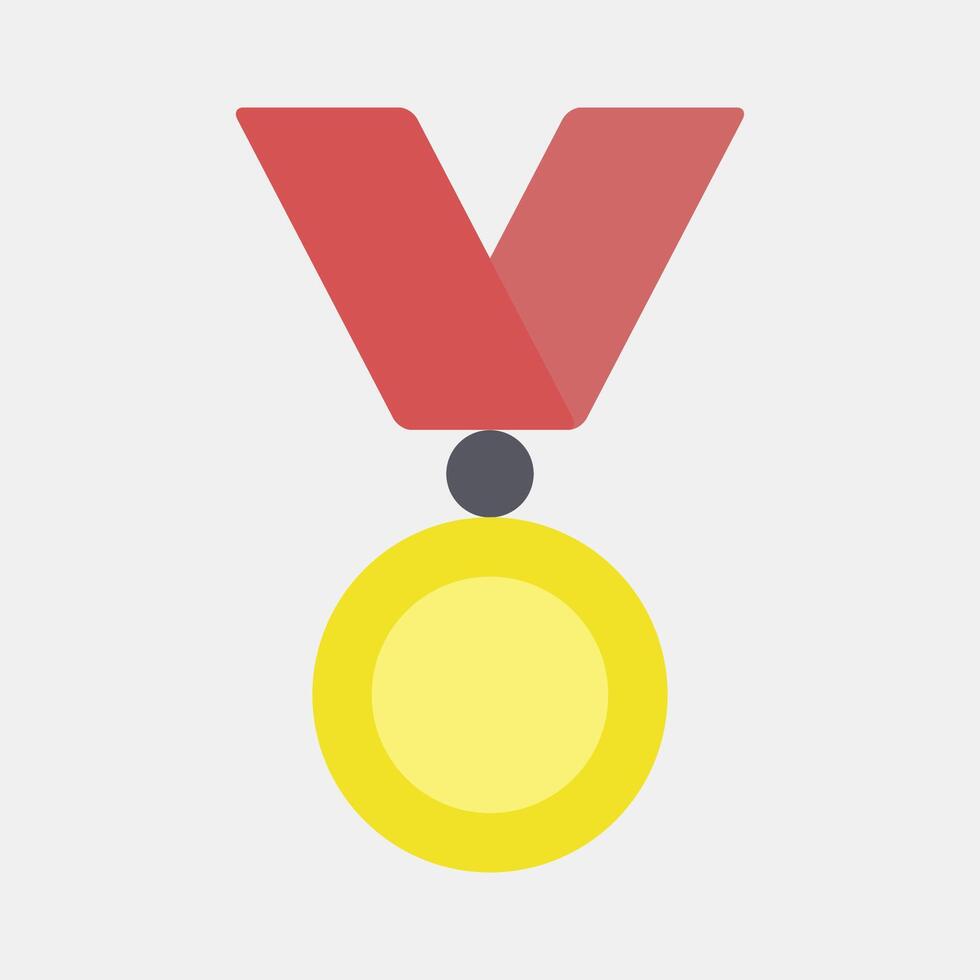 icône médaille. esports jeu éléments. Icônes dans plat style. bien pour impressions, affiches, logo, publicité, infographie, etc. vecteur