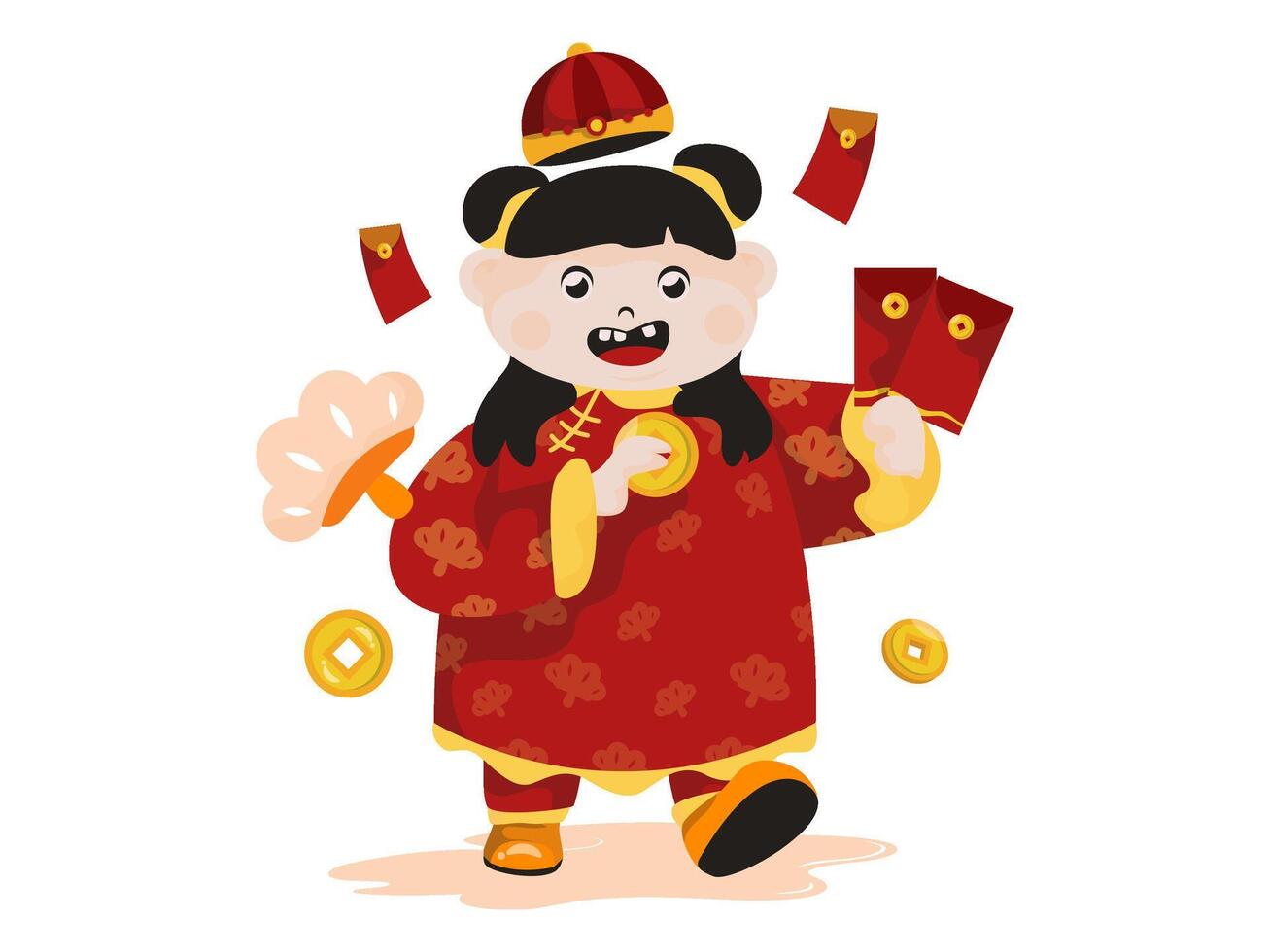 chinois culture Nouveau année lunaire ornement illustration vecteur