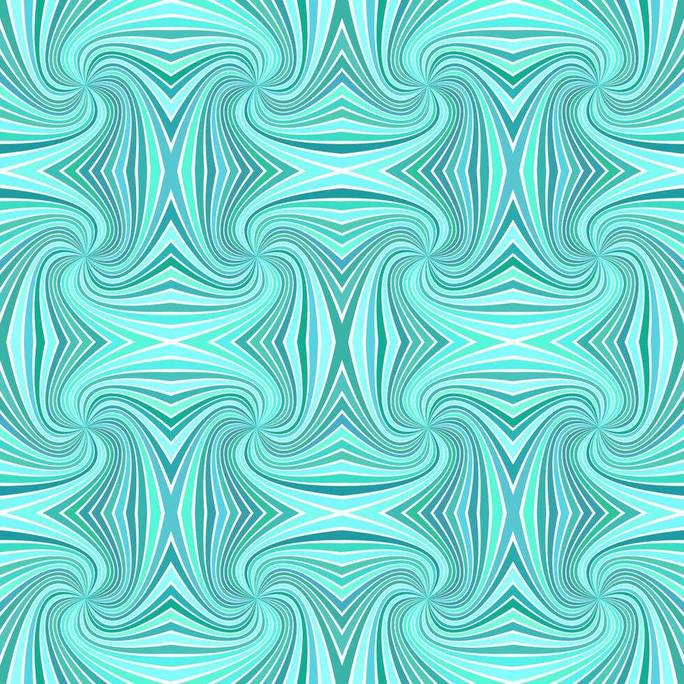 turquoise sans couture abstrait hypnotique spirale rayon éclater Bande modèle Contexte - vecteur graphique conception