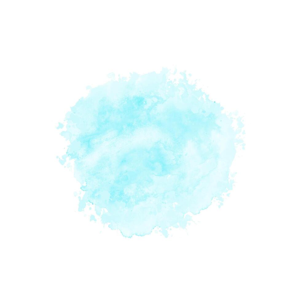 abstrait modèle avec bleu aquarelle nuage. cyan aquarelle l'eau impétueux éclaboussure texture vecteur