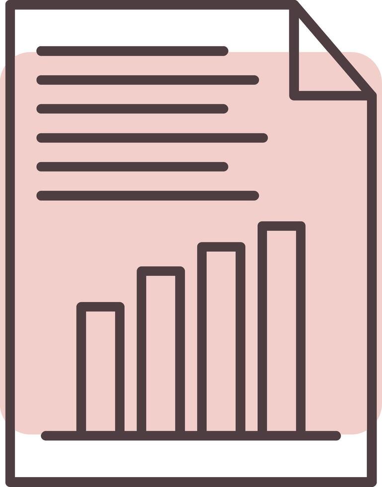 rapport ligne forme couleurs icône vecteur