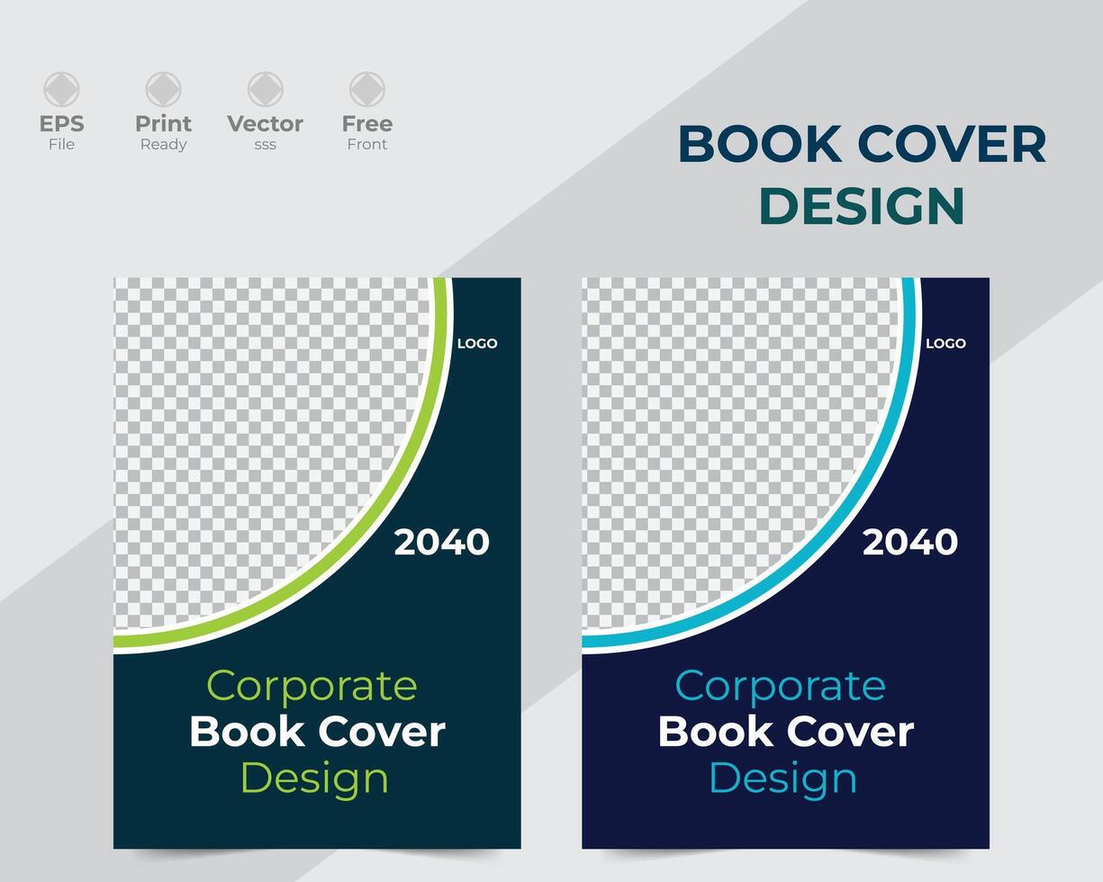 moderne et Créatif livre couverture conception modèle. vecteur