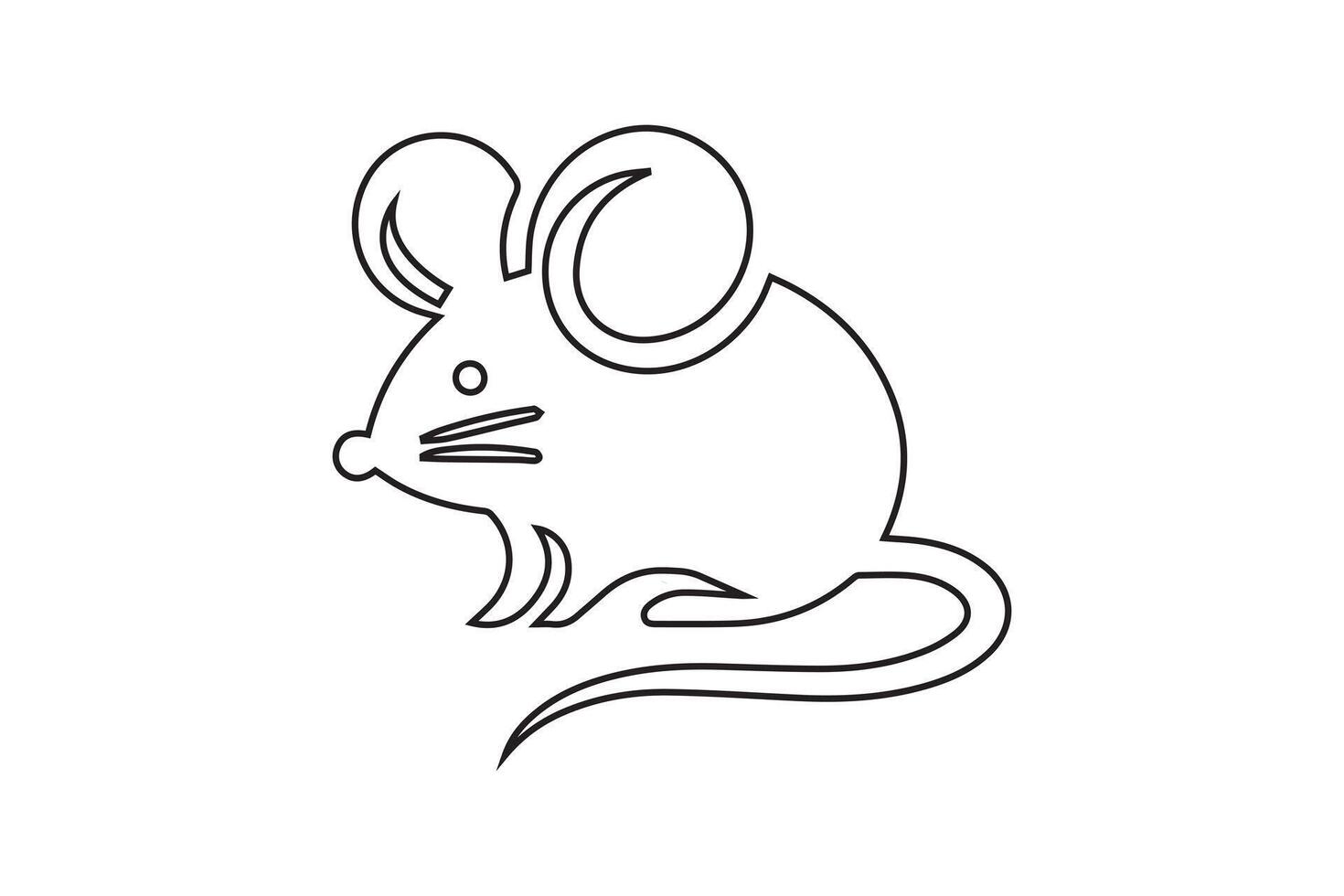 rat icône art vecteur illustration