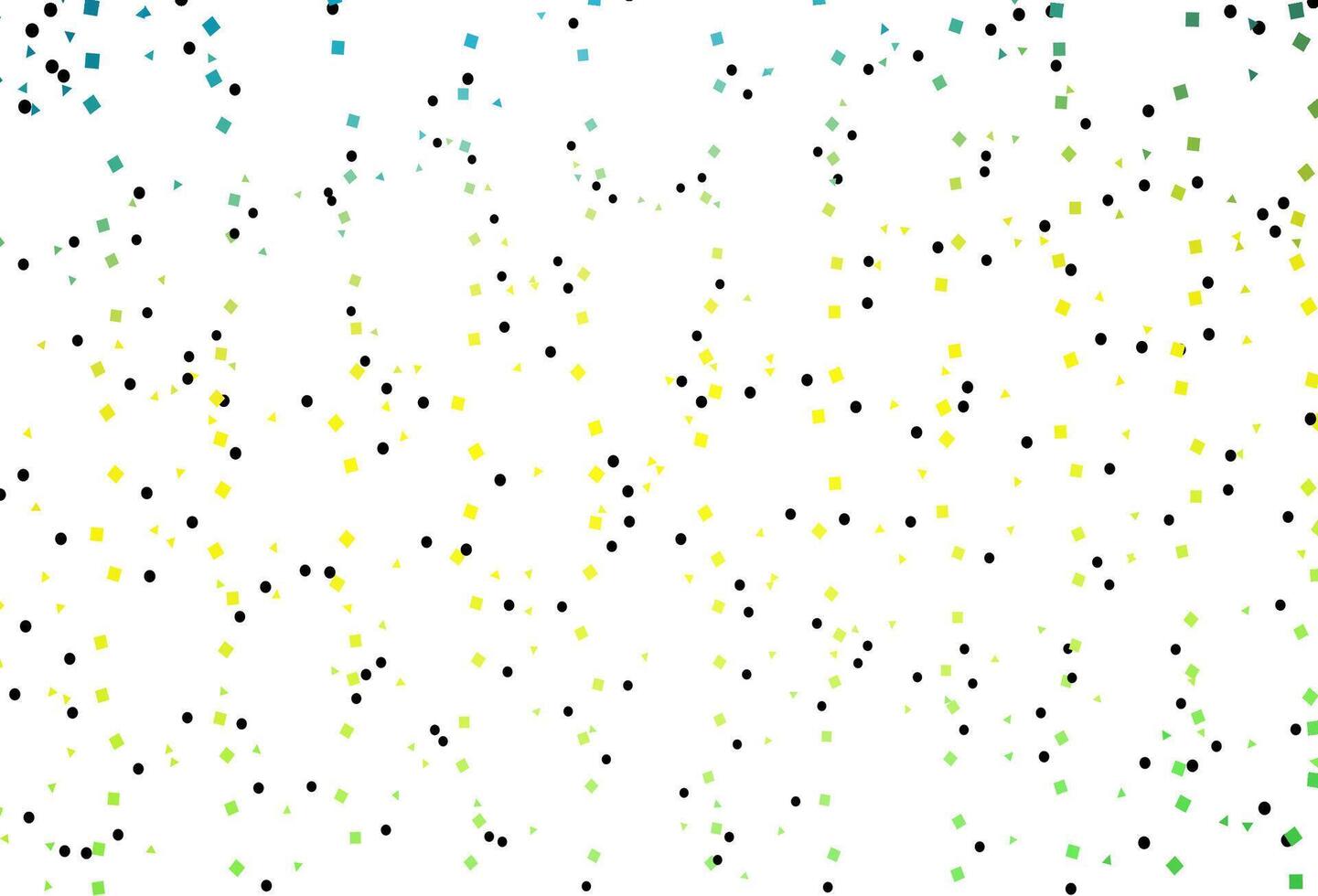 disposition vectorielle vert clair et jaune avec des cercles, des lignes, des rectangles. vecteur