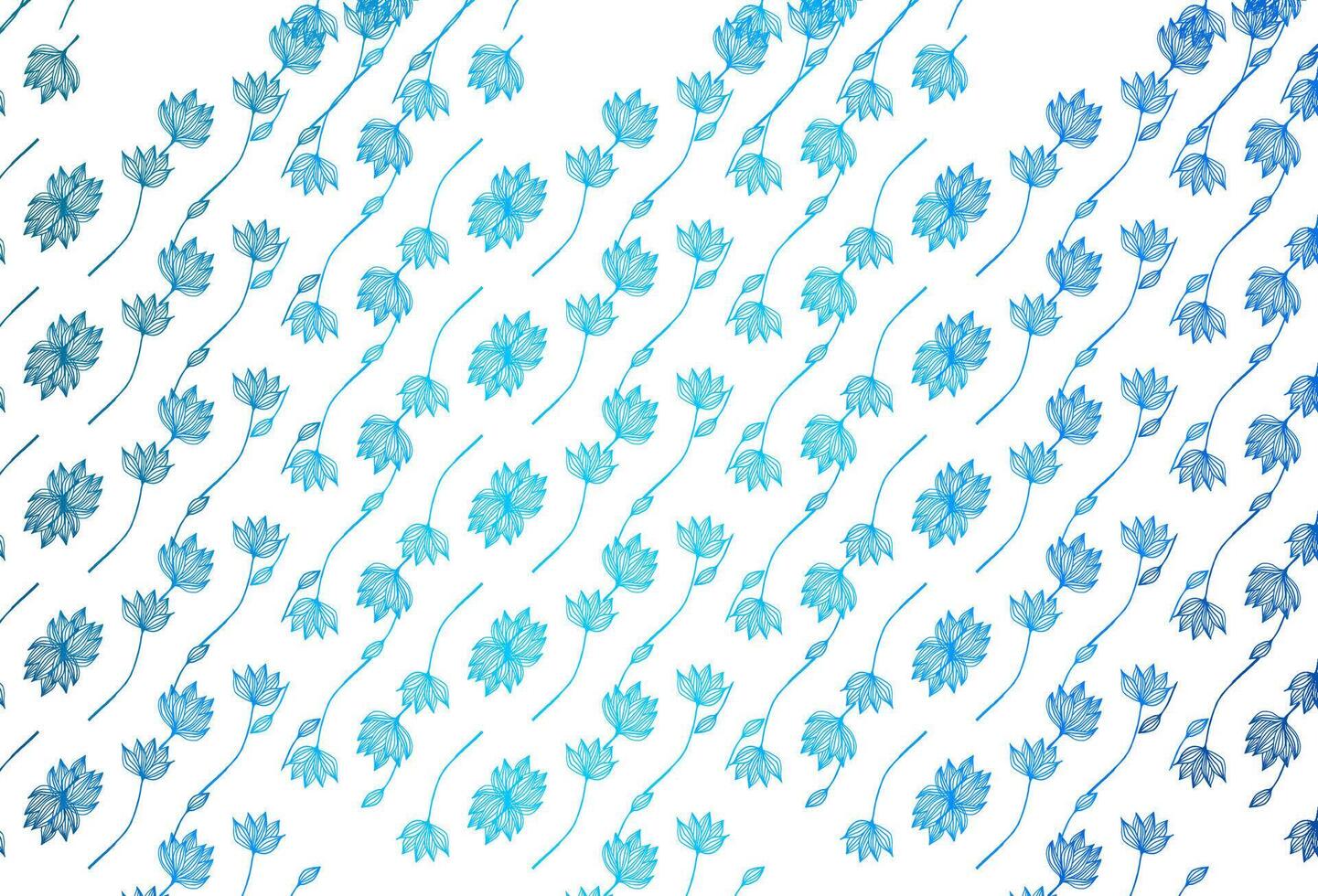 motif de doodle vectoriel bleu clair.