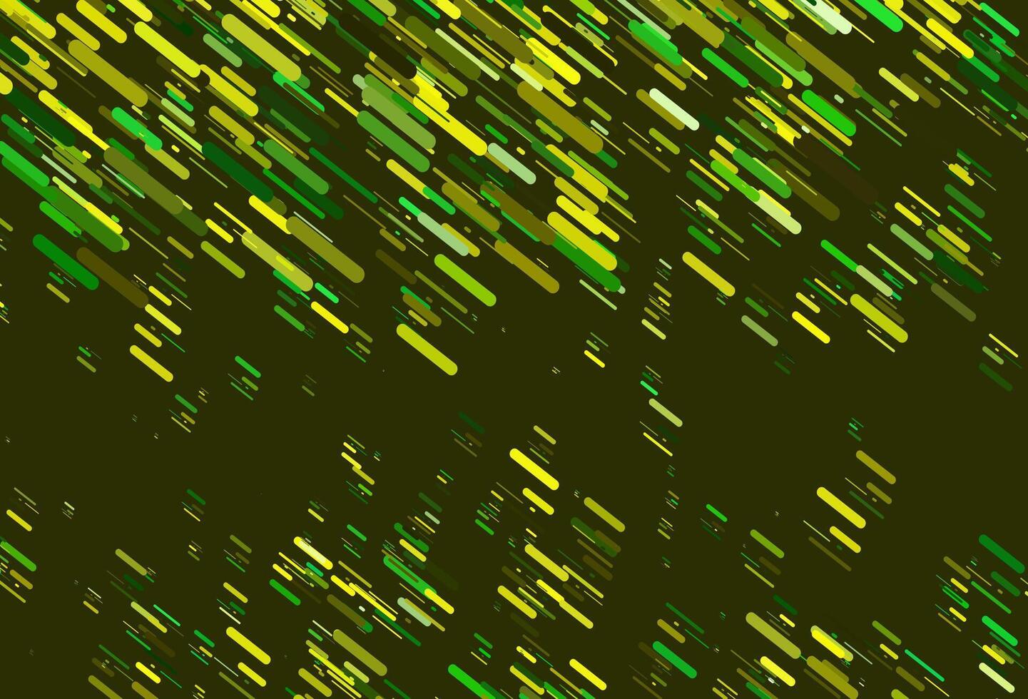 toile de fond de vecteur vert clair et jaune avec de longues lignes.