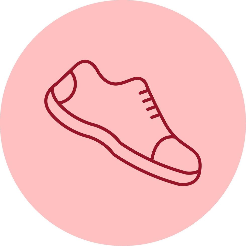 fonctionnement des chaussures ligne cercle multicolore icône vecteur