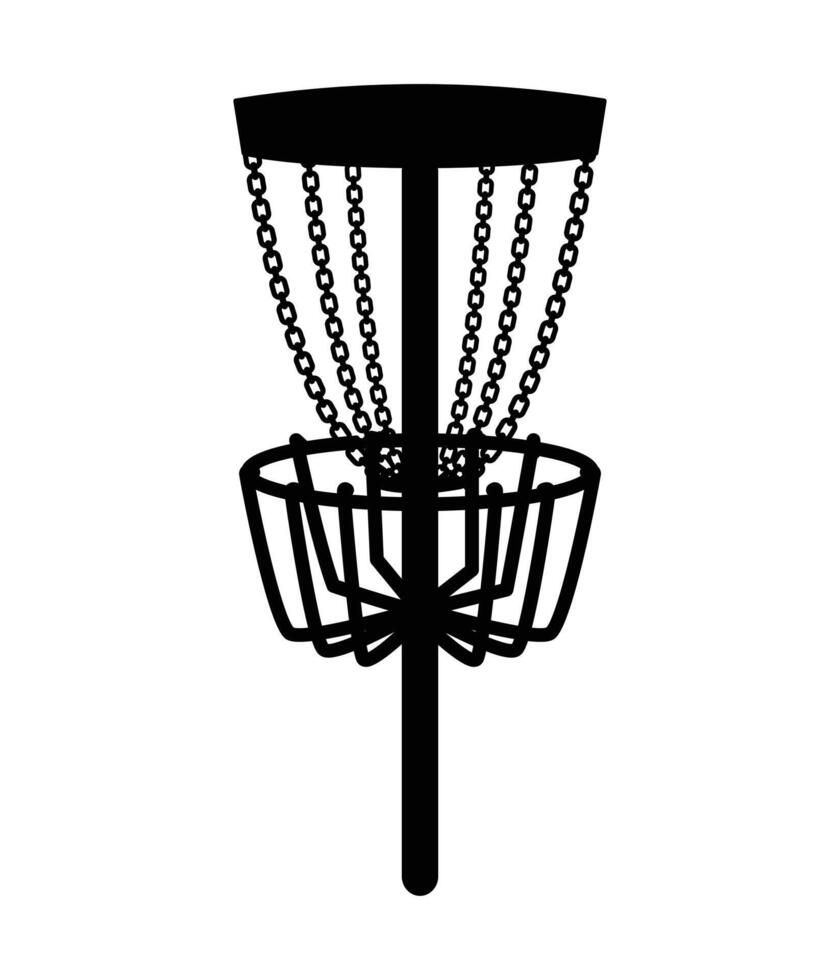 disque le golf panier icône vecteur illustration