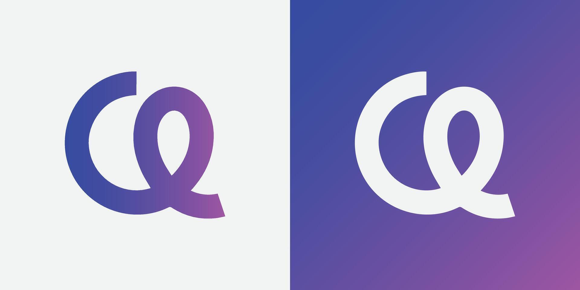 lettre q symbole logo conception avec technologie Regardez vecteur