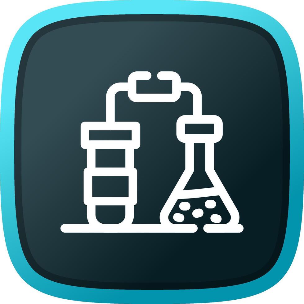 conception d'icône créative de chimie vecteur